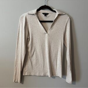Banana Republic SOFT STRETCH POLO TOP Long Sleeve